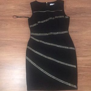 A black calvin Klein dress